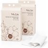 MU LIN Ms.Lin Asciugamani Monouso, Salviette Viso Monouso in Fibra di Bambù, Morbide e Assorbenti, Salviette Struccanti Secche 20 × 20 cm, per Pulizia Quotidiana del Viso, Cura della Pelle e Rimozione Trucco