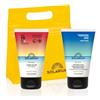 Becos Solarium Travel Kit SPF15 Crema Solare Spf15 50ml + Crema Doposole Viso e Corpo con Prolungatore di Abbronzatura 50ml