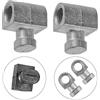 Moliuoly 2 pezzi di tronnion per GX21718, ricambio per tosaerba John Deere serie 100-190, LA, D, E, X, G, metallo robusto, facile installazione