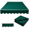 GJPXFR Tendone Parasole In Tela, Telo Per Tenda Da Sole Retrattile Per Patio 3x2m 3x2.5m Tessuto Di Ricambio Per Tenda Da Esterno In Poliestere Impermeabile(Green,3x2.5m/10x8ft)