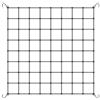 Oriental eLife Scrog - Rete per piante, 80 x 80 cm, rete per piante rampicanti, cetrioli, cetrioli, per serra, tenda per crescere, traliccio elastico con 4 ganci