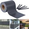 Falena Strisce Frangivista per Balcone, Fascia Privacy per Recinzione in PVC, Resistente schermatura UV, Protezione Copertura cancello, Antracite