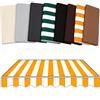 Generic Tende da Sole per Esterno Retrattile, Tessuto di Ricambio per Tende da Sole 200cm 250cm 300cm 360cm 400cm 500cm Tessuto di Ricambio Impermeabile per Patio, Terrazzo, Esterno