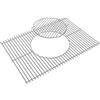 WELL GRILL Griglia in acciaio inox da 47,6 cm, con accessori integrati per Weber Genesis II & II LX 300, Genesis II E310 S310 E335 E315 E340 S340, 66095
