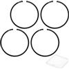 M METERXITY Kit di 4 Anelli per Pistone, 35mm X 1.5mm di Spessore, Set di Anelli per Pistone in Ghisa Sferoidale Standard per Motori Piccoli/Motori/Macchinari [Nero]