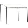 Domus Gazebo Giardino Acciaio pergola Veranda Capri mt 3x2,5