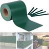 Falena Strisce Frangivista per Balcone, Fascia Privacy per Recinzione in PVC, Resistente schermatura UV, Protezione Copertura cancello, Verde
