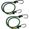 Connex Tensionatore per bagagli, Ø 8 x 600 mm, 2 pezzi, ganci in acciaio con rivestimento in PVC, estensibili e antistrappo, per tutti i tipi di carico, in gomma con 2 ganci/estensori