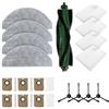 Felicafie Kit di ricambi per Cecotec per Conga 7490, 7590, 7690, UltimateHome, X-Treme, per Genesis Robot Aspirapolvere - Spazzola principale, spazzole laterali, filtro, panni per mocio e