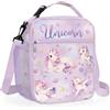 Clastyle Borsa Termica Porta Pranzo Bambini Palla Unicorno Borsa Frigo | Porta Merenda Bambino Portatile Leggero e Facile da Pulire，Borsa Porta Pranzo per la Scuola, Picnic Viaggi