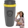 Generic per acqua girevole, 300 ml, con cannuccia, da caffè da viaggio a tenuta | stagna, portatile per studenti, ragazze, donne, ragazzi