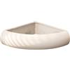 babominimer Mensola angolare da bagno color crema, montaggio a parete, per doccia con drenaggio rapido e guardrail da 6,5 cm, in alluminio ABS senza fori, per articoli da toeletta in beige (A)