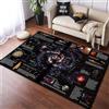 YYZOVBNN Tappeto creativo universo sistema solare pianeta 3D famiglia soggiorno camera da letto divano zerbino area giochi per bambini tappetino da pavimento