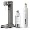 Aarke Carbonator 3, gasatore di alta qualità, finitura grigio opaco + cilindro di CO2 Aarke da 60 l, 100% rinnovabile