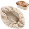 Xinhuju Copri ciotole per la protezione del pane, Proofing Basket Panno Liner | Rattan Back Salviette da forno non uniformi Cestino per il pane tovagliolo in tessuto, per ottimizzare la fermentazione del pane