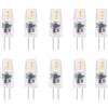HUAMu Lampadina LED G4, 2 W, luce bianca calda, 3000 K, ricambio per lampade alogene da 12 V, 20 W, 200 lm, 12 V, non dimmerabile, non sfarfallio, per lampade da incasso, cappa aspirante, 10 pezzi