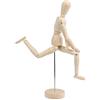 Doublelife Wooden Human Mannequin Mini manichino umano in legno da 30,5 cm con giunti flessibili per artisti, disegni, disegni, manichini