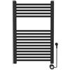3S SuperSamaStore Scaldasalviette Elettrico Aliseo, 77 × 50 Cm, Nero | Termoarredo con Crono-Termostato Digitale Settimanale, Scalda Asciugamani da Bagno dal Design Moderno - 300 W - 9,5 Kg