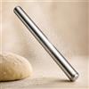 FARYODI Mattarello in acciaio inox, antiaderente, mattarello cavo da 40 cm | Design senza cuciture, circa 200 g, leggero, lavabile in lavastoviglie, antiaderente per pizza, fondente e impasto