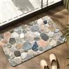 HOHOVYVY Tappetino da bagno antiscivolo, 60 x 90 cm, ad asciugatura rapida | Materiale di diatomite, alto potere assorbente, retro antiscivolo, 40 x 60 cm, grigio/blu/nero/giallo (7 50 x 80 cm)