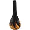 Cabilock Cucchiaio da minestra in corno di bue, lungo lucido, cucchiaio da portata per caffè e zuppa, per cucina di casa, colore casuale, design pratico, colore casuale