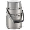 Thermos Stainless King Contenitore Termico Alimenti Acciaio Inox 1,4L Opaco | isolamento sottovuoto, grande capacita, caldo e freddo, ermetico, senza BPA, doppia parete, maniglia, acciaio 18/8