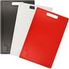 COM-FOUR® 3x Tagliere in plastica con scanalatura di drenaggio: robusto