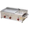 Acentesoft Stazione Cucina a Gas Friggitrice a Gas Con Piastra, Unità Friggitrice Professionale Con Potenza Termica Costante per Food Truck E Street Food(Commercial)