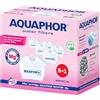 AQUAPHOR MAXFOR+ Mg Cartucce Filtranti per Caraffe, 6 Pezzi | Riduce cloro e metalli pesanti, compatibile BRITA MAXTRA+