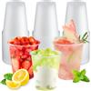 Haocjanc 60 bicchieri di plastica, 360 ml, in plastica dura opaca, riutilizzabili, per feste, compleanni, matrimoni, Natale