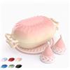 ROVSUN Cocotte Ghisa, Casseruole in Ghisa con Guanti e Sottopentola, Dutch Oven per Induzione e Forno, per Stufare e Cottura del Pan (Bianco e Rosa, 4.7, Litri, Forma di Caramella)
