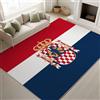Generico Tappeti a pelo corto 40 x 60 cm, Storico Solenne Tappeti soffici Bandiera e Stemma Croazia Solenne Grandioso, Tappeto Patrioti Amanti Storia, Rosso Blu