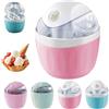Generic Small Home Mini Ice Cream Maker, Macchina per Gelato，D1PCS | Mini Macchina Gelato Piccola, 17OZ Mini Gelatiera Autorefrigerante, Macchina per Gelati Solo 15 Minuti per La Cucina
