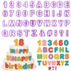 WJIAAA Set di 40 formine per fondente, 2 x 2 cm, in plastica, lettere dell'alfabeto, per fondente, strumenti per decorare torte, feste e vacanze (viola)