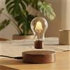 Vnemofey Lampadina a levitazione magnetica con design filettato vintage, lampada LED galleggiante antigravità, rotazione a 360 gradi, controllo touch, decorazione da scrivania in stile industriale per