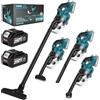 blayram Aspirapolvere a batteria compatibile con Makita 18 V, 16000 Pa, 4 in 1, con 2 x 4,0 Ah, 4 testine per spazzole, per tappeti, pavimenti duri, mobili, auto