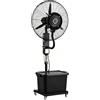 Preferspace Ventilatore Nebulizzatore 42L, Alta Velocità Industriale con 3 Velocità e Regolazione Nebbia, Oscillazione 90°, Altezza Regolabile 160‑200cm, per Raffreddamento Esterno su Patio, Officina(81cm/32in)