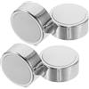 HAKIDZEL Pomelli di Controllo Timer per Forno da Cucina e Friggitrice ad Aria, Set da 4 Manopole in Plastica Argento, Ricambio per Accessori da Cucina con Compatibilità Universale e