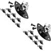 2 Count Interfaccia Audio Per Chitarra Piastra Jack Presa Accessori Banjo