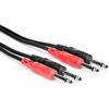 Hosa CPP-202, Stereo Interconnect, Dual 1/4 in TS to Same, 2 m