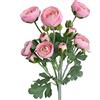 Elyjhyy Fiori artificiali di ranuncolo realistico al tatto, stelo spray per la decorazione di casa e giardino (rosa chiaro)