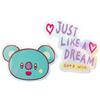 Grupo Erik BT21 Koya Set 2 Stickers | Adesivi in Vinile Sagomati | Laptop, Borraccia e Cellulare, Decorazioni Resistenti, Idea Regalo Kawaii