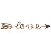 Rayher Scritta Metallo Love, Oro, 24X3,2X0,2Cm, Bus.Blis. 1Pz, 46199616