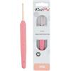 KnitPro Uncinetto Vybe in alluminio con impugnatura gommata - 3,00 mm