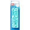 Prym 393159 - Bottoni Automatici Rotondi Senza Cuciture, 30 Pezzi, Diametro: 12,4 mm, Turchese chiaro