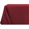 BIANCHERIAWEB Tovaglia Cucina Soggiorno Antimacchia Idrorepellente Linen 140x300cm Bordeaux