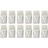 Cereria Di Giorgio - Confezione da 960 Candele Tealight - 12 buste da 80 lumini - Diametro 3,6 cm Altezza 1,7 cm - Colore Bianco Cloud - Durata 5 ore - Non profumate