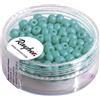 Rayher 14690408 - Perline in vetro Silk-Bead, 4 mm, confezione da 120 pezzi, verde menta