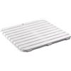 TATAY Pedana Doccia Resistente ai Raggi UV Finitura Effetto Legno | Pedana Doccia Bagno | Misure 55x55 cm | Resistente ai Raggi UV | Superficie Antiscivolo | Polipropilene Resistente, Bianco