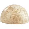 Rayher 6254600 - Sfere semisferiche in legno grezzo, 25 mm, 6 pezzi, 2 pezzi